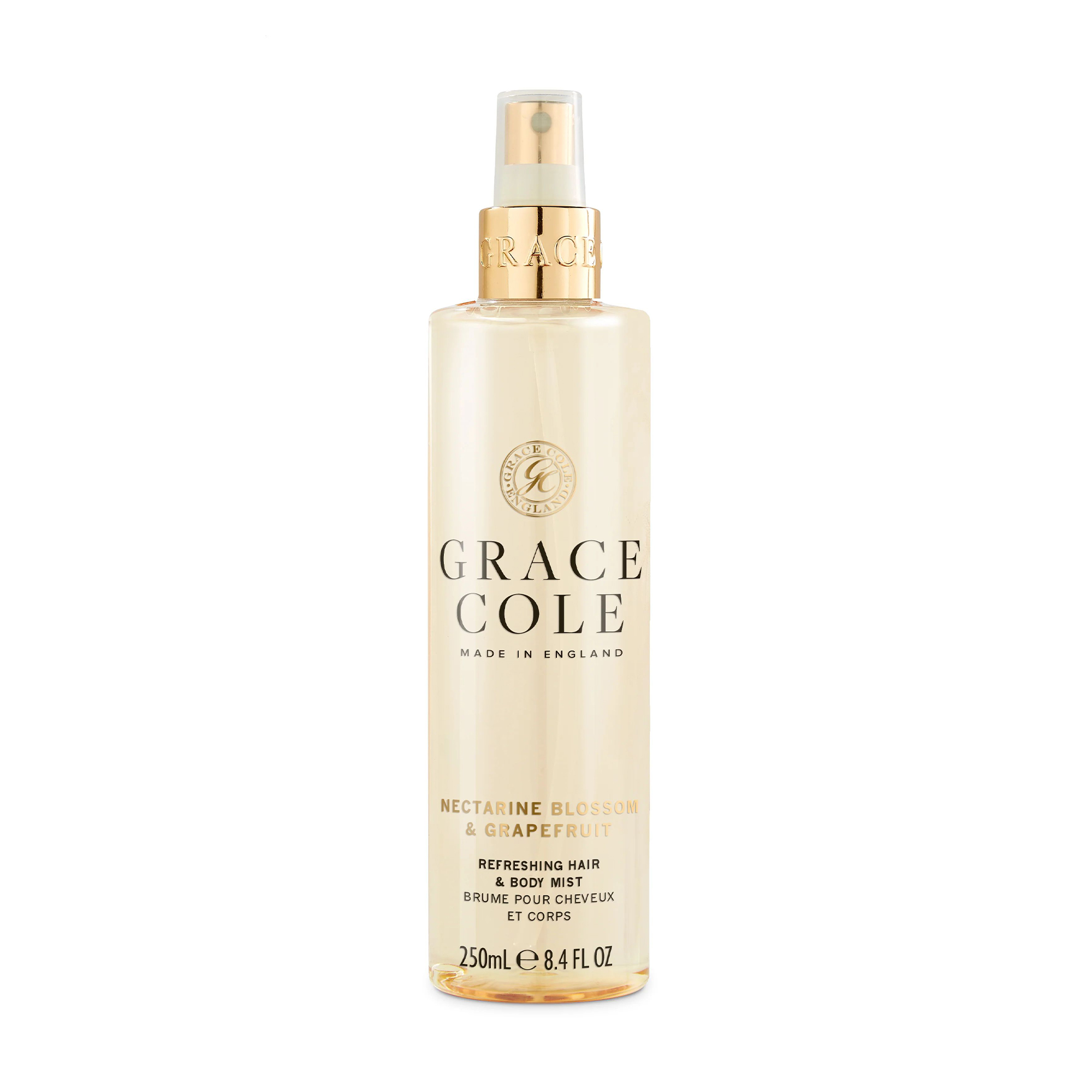 Міст для тіла та волосся Grace Cole Hair &amp; Body Mist Nectarine Blossom &amp; Grapefruit, 250 мл